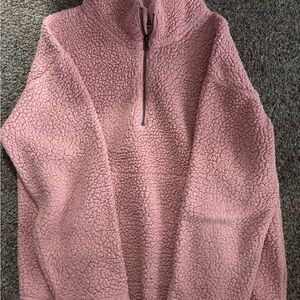 Cozy Pink Sherpa Women's Sweater
